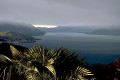 Blick von Vignone auf den Lago Maggiore vor einem Sturm