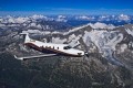 A Pilatus PC-12 over the Swiss Alps.