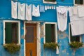A house front in Burano, near Venice.